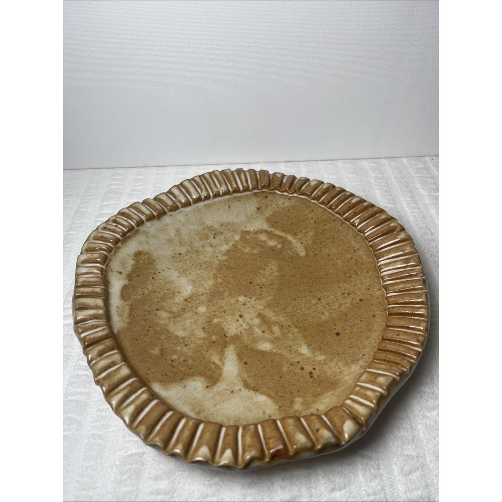 Art Pottery Decorative Plate Approx 10 In Signed